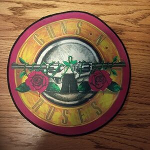 Guns N' Roses Round Back Patch Vintage.